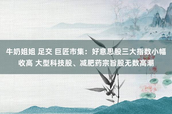 牛奶姐姐 足交 巨匠市集：好意思股三大指数小幅收高 大型科技股、减肥药宗旨股无数高潮