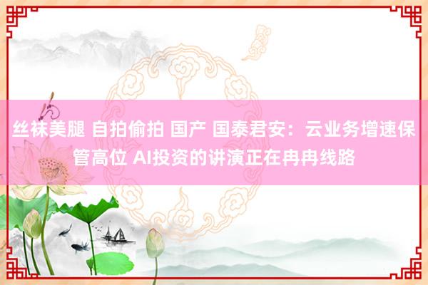 丝袜美腿 自拍偷拍 国产 国泰君安：云业务增速保管高位 AI投资的讲演正在冉冉线路