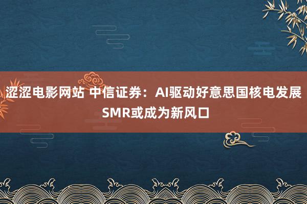 涩涩电影网站 中信证券：AI驱动好意思国核电发展 SMR或成为新风口
