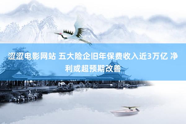 涩涩电影网站 五大险企旧年保费收入近3万亿 净利或超预期改善